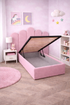 Розово легло с подматрачна рамка и повдигащ механизъм в детска стая от Sleepmode
