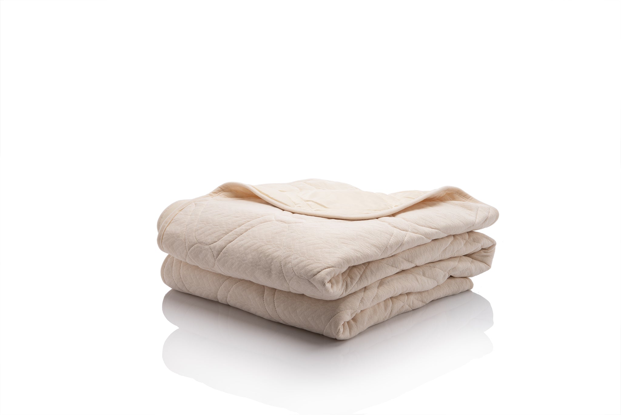 Light Tencel and Cotton Blanket by Sleepmode folded neatly on a white background