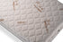 Quilted Sleepmode Bamboo Dream mattress cover with zipper system for easy removal and full protection.