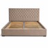 Тапицирано легло в цвят беж с табла и подматрачна рамка  от Sleepmode