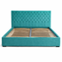 Тапицирано легло в цвят тюркоаз с табла и подматрачна рамка  от Sleepmode