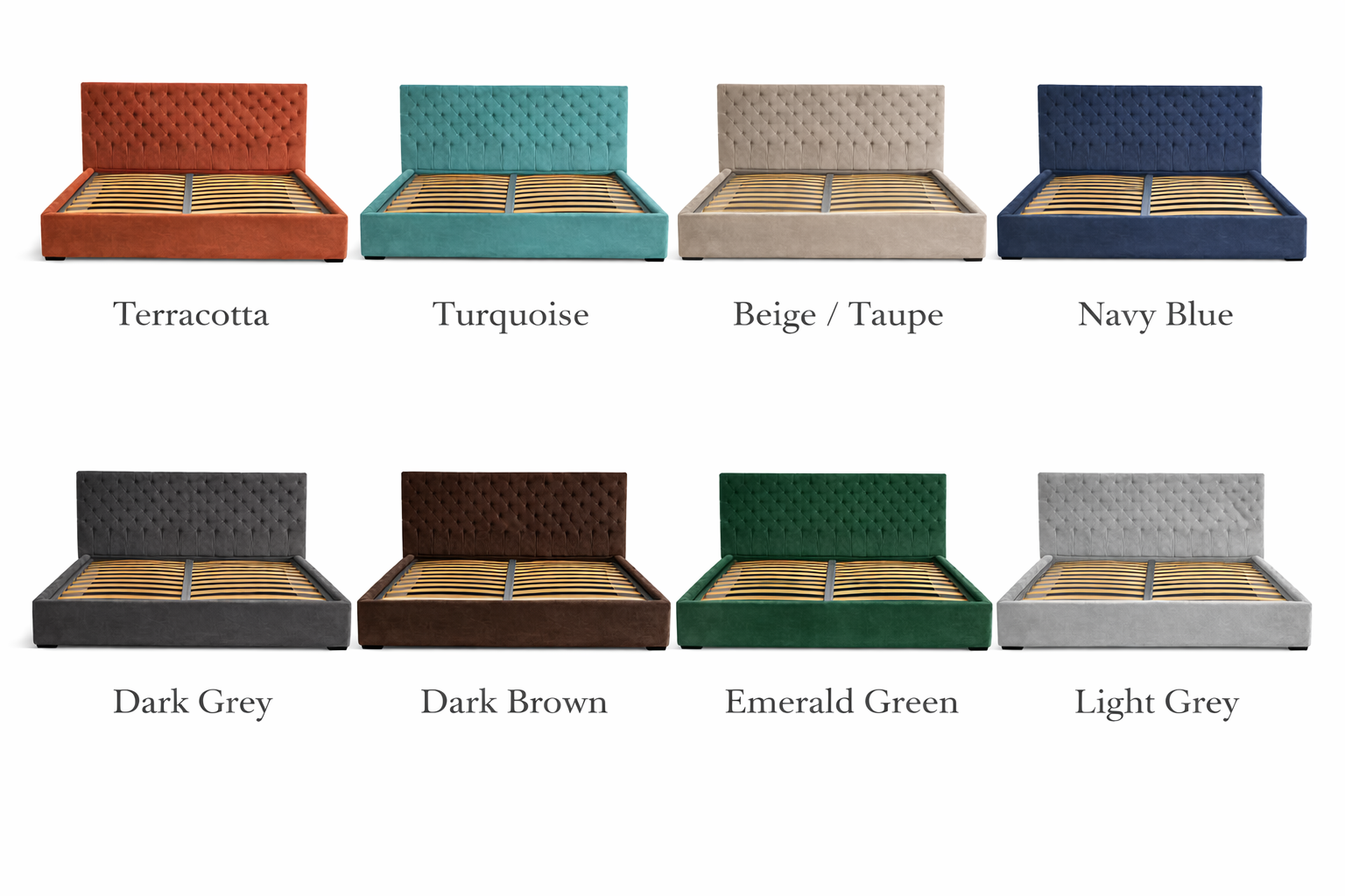 Различни цветове тапицирани легла от Sleepmode