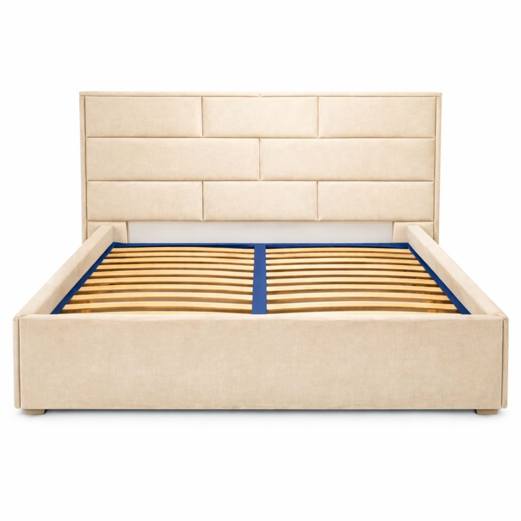 Sleepmode Brickora – тапицирано легло с мека табла