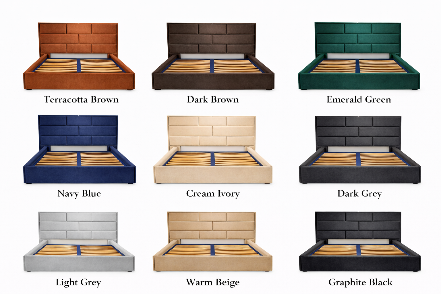 Различни цветове на дамски на тапицирани легла от Sleepmode